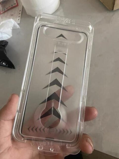 Arctiqo screen protector installed on a phone — customer photo
